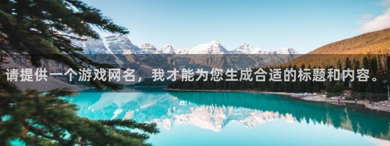 杏宇平台登录官网：请提供一个游戏网名，我才能为您生成合适的标